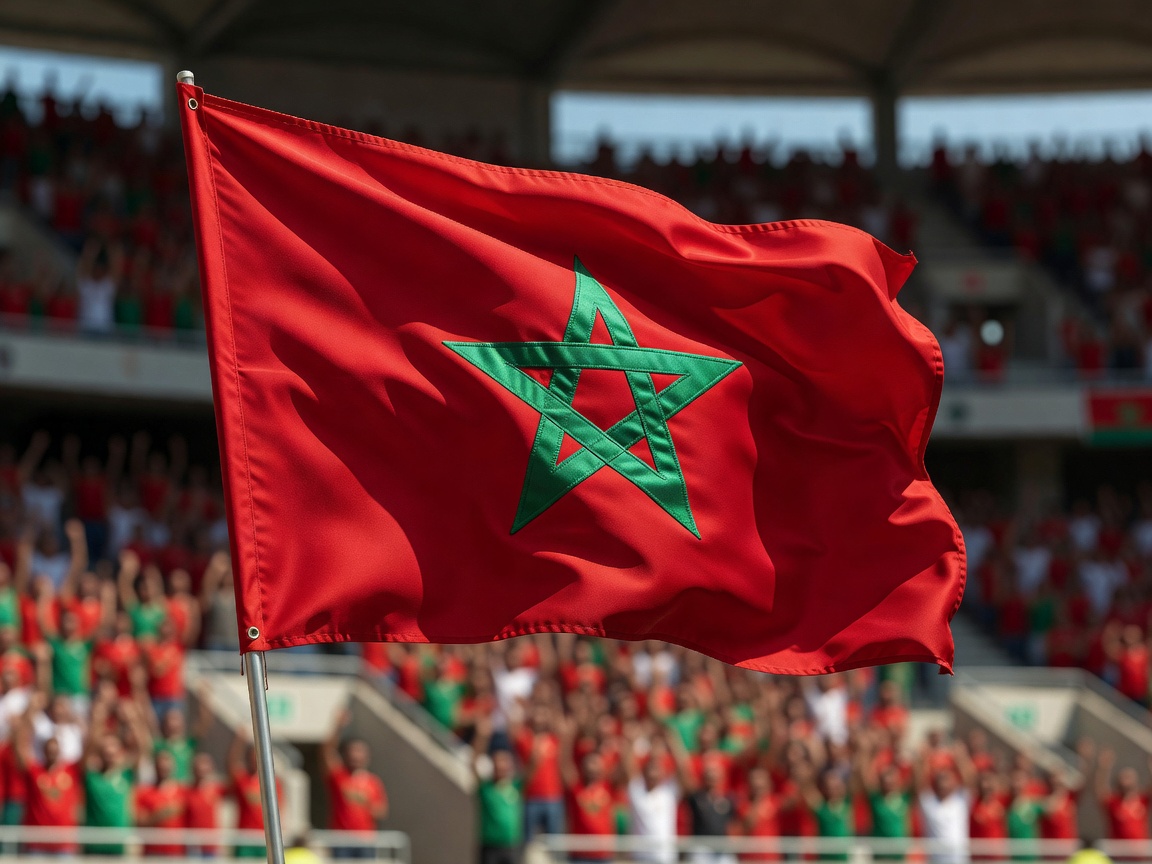 Flag of Morocco National Soccer Team