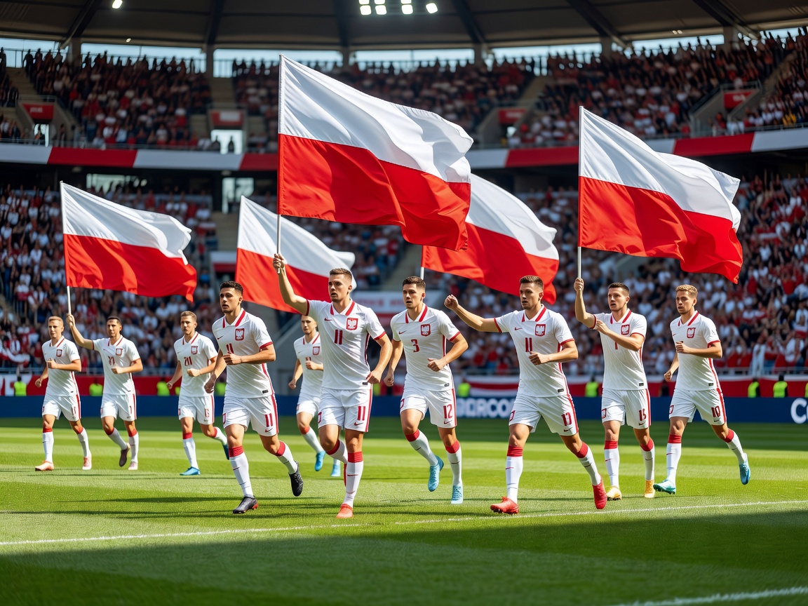 Flag of Poland National Soccer Team