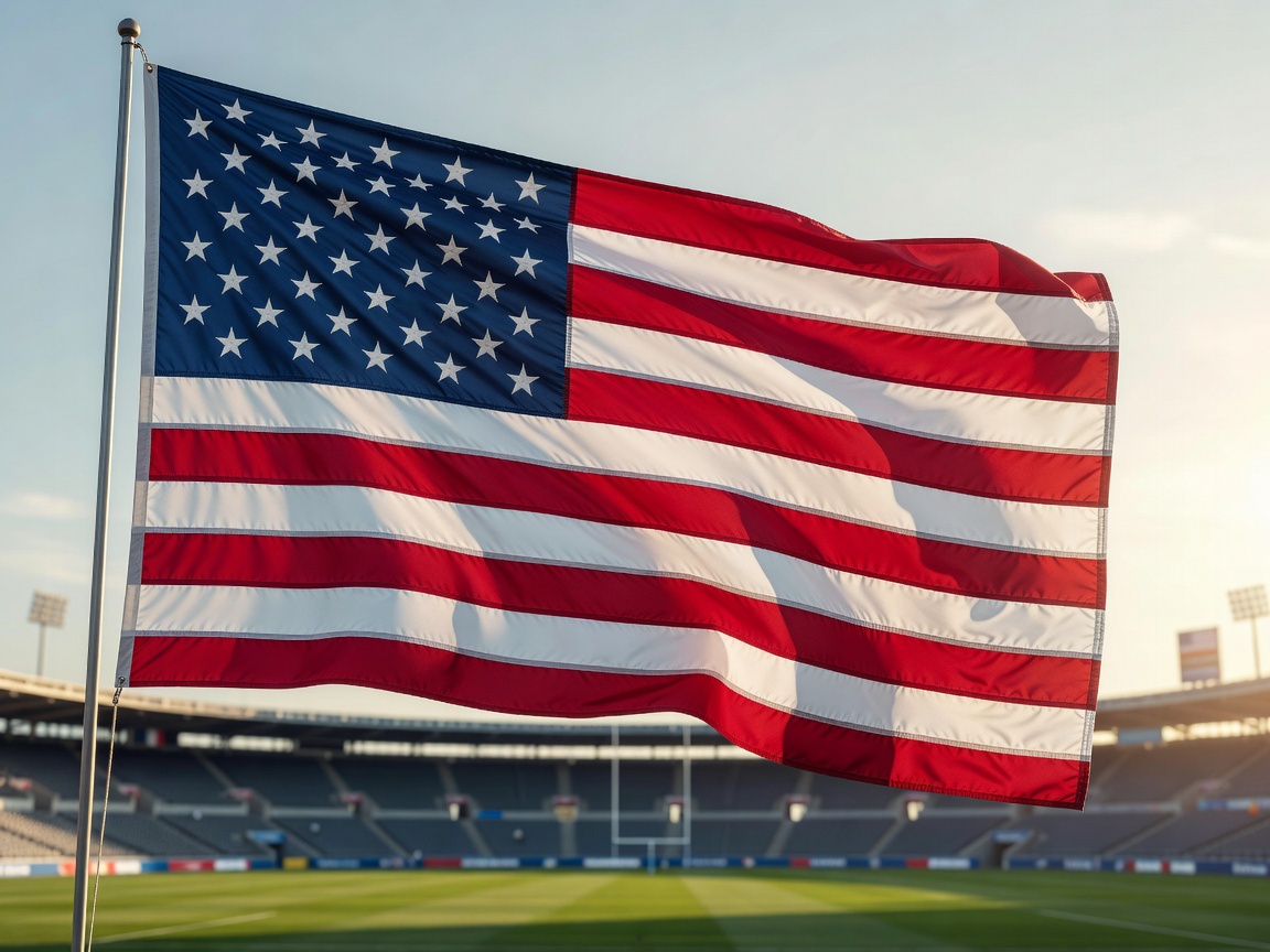 Flag of United States National Soccer Team